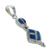 Sterling Silver Lapis And Opal Southwestern Pendant YX70364
